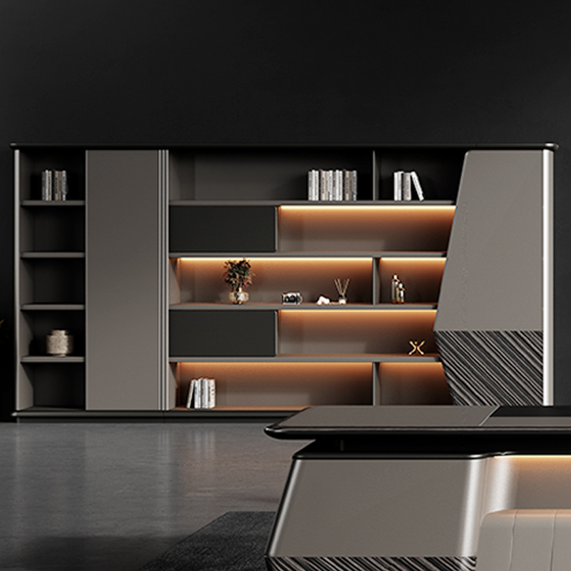 Model DBT006 Luxe paneel-stijl Manager Single Executive Desk, Voorzitter\\\'s Groot bureau met stoelenset, Boss Desk